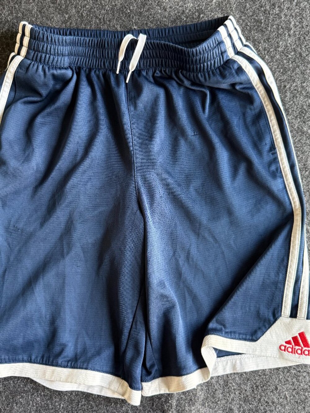 Adidas Boys Navy Athletic Shorts Size M 10-12